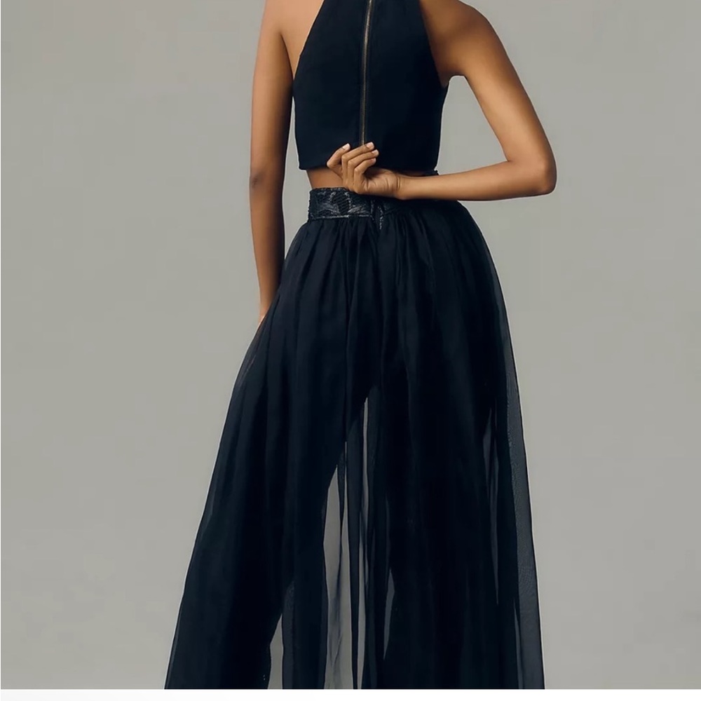 Anthropologie House of Perna Cassandra Trendy Street Black Skirt/Pants-Size XS - Picture 4 of 14